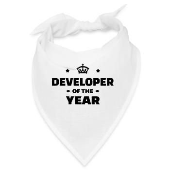Entwickler / Informatiker / Programmierer / - Bandana - Weiß - Vorne