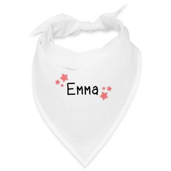 Name - Emma - Bandana - Weiß - Vorne