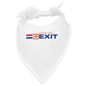 LetsGo Nexit-Logo - Bandana - Weiß - Vorne