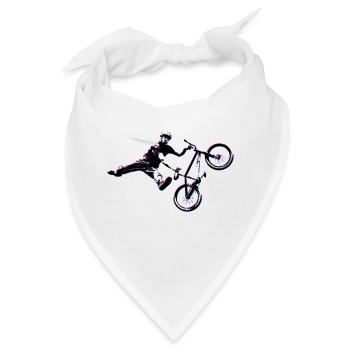 BMX DIRT JUMP INDIAN AIR SEATGRAB SILHOUETTE - Bandana - Weiß - Vorne