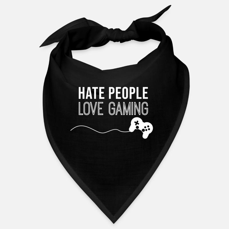 I hate people, love gaming funny saying Bandana