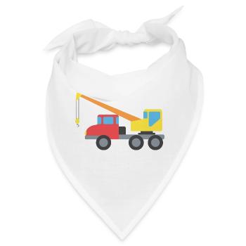 Truck Kran - Bandana - Weiß - Vorne