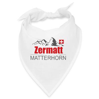 Zermatt Hoodie selber drucken und gestalten - Bandana - Weiß - Vorne