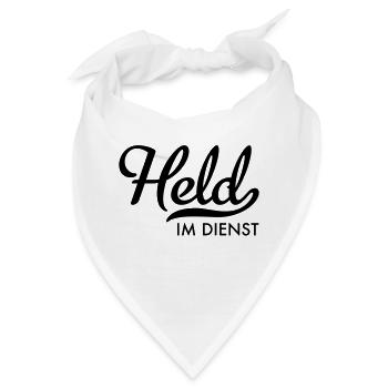 Held im Dienst - Bandana - Weiß - Vorne
