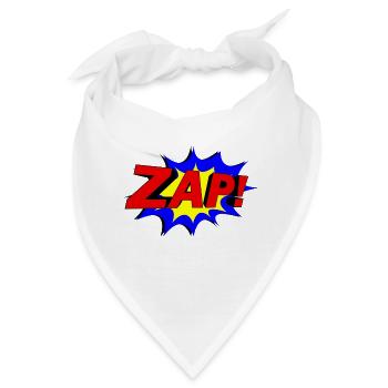 Slogan ZAP! - Bandana - Weiß - Vorne