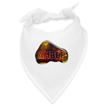 Amber - Bernstein, das Gold der Ostsee - Bandana - Weiß - Vorne