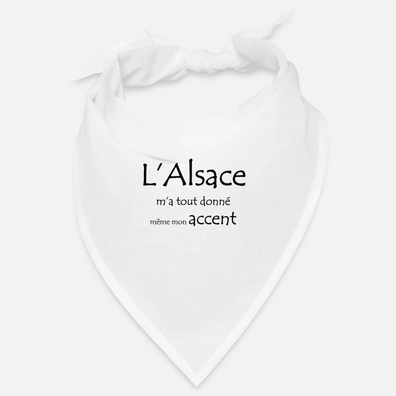 Alsace accent - Bandana - blanc