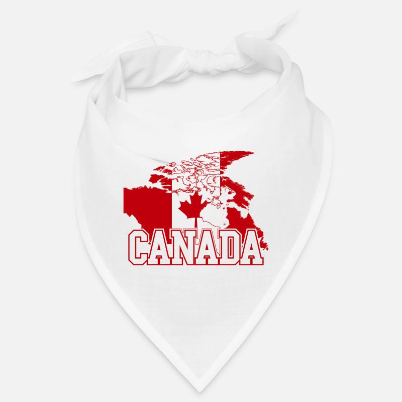 Canada Maple Flag Globe Tee Bandana