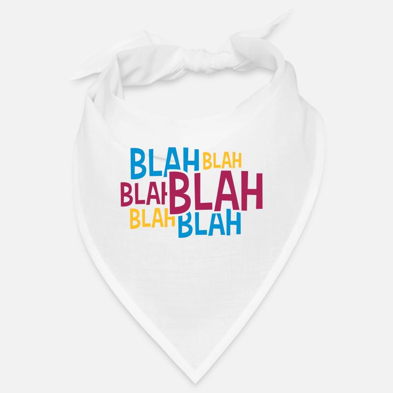 Comic Blah Coloré - Bandana - blanc