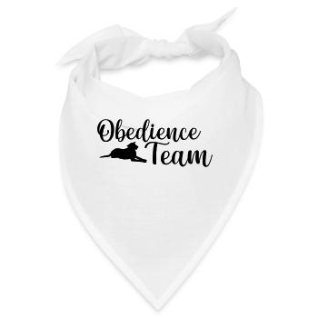Obedience Team Hundesport - Bandana - Weiß - Vorne