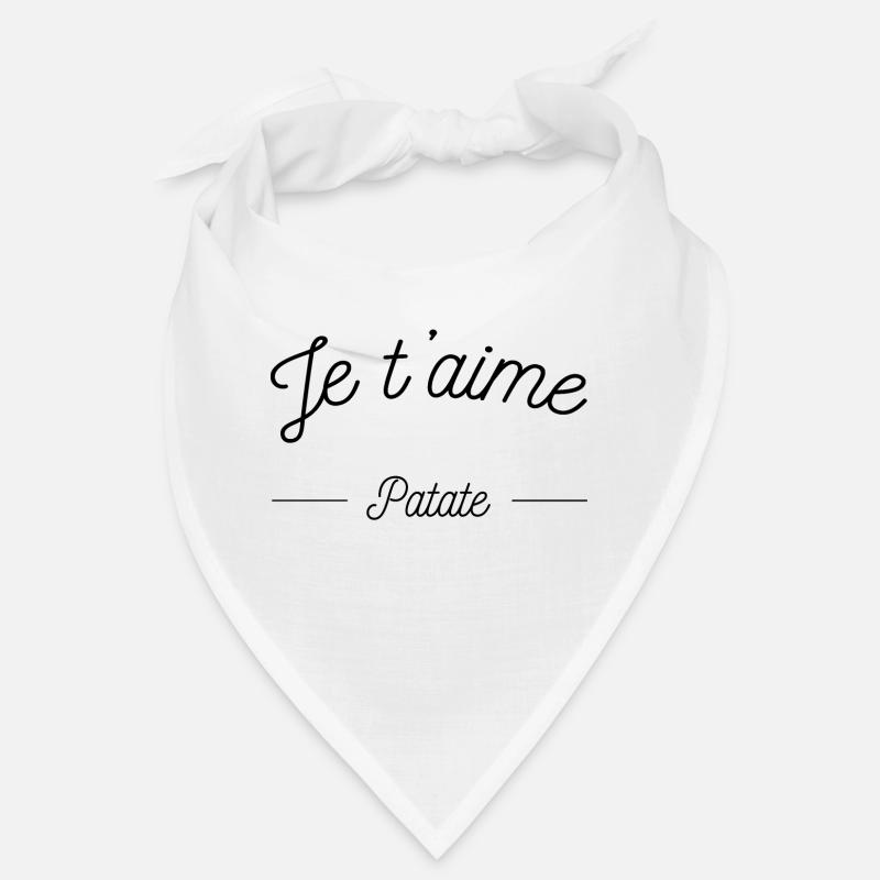 je t'aime patate Bandana