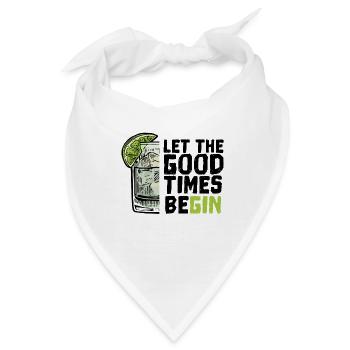 Gin and Tonic Let the Good Times BeGin - Bandana - Weiß - Vorne