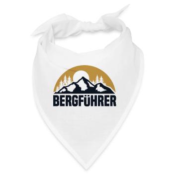 Bergführer Berge Bergsteiger Wanderer Skifahren - Bandana - Weiß - Vorne