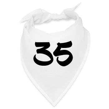 35 - Bandana - Weiß - Vorne