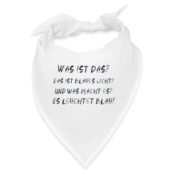 blaues Licht Film Zitat Spruch lustig Kino - Bandana - Weiß - Vorne