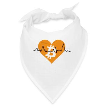 Bitcoin puls - Bandana - Weiß - Vorne