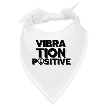 T-Shirt positive Vibration. - Bandana - Weiß - Vorne