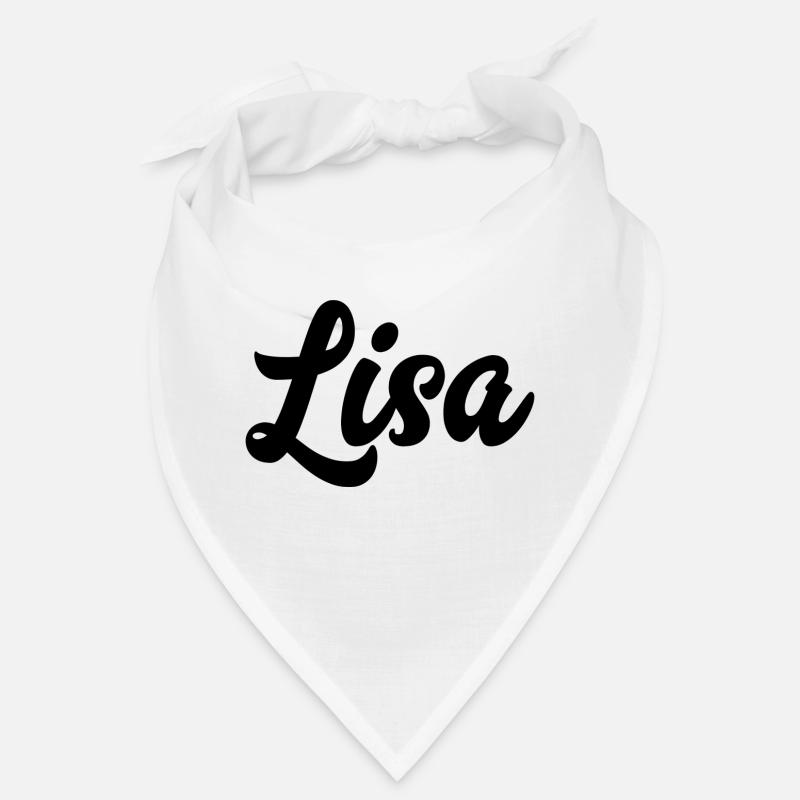 Lisa Custom Text Birthday Name Bandana