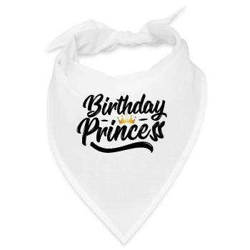 Birthday princess - Bandana - Weiß - Vorne