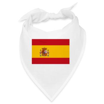 Spanische Flagge - Bandana - Weiß - Vorne
