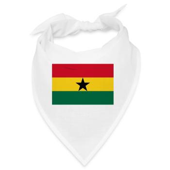 Ghana-Flagge - Bandana - Weiß - Vorne