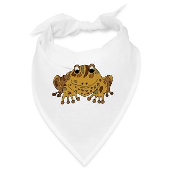 Frosch - Bandana - Weiß - Vorne