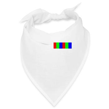 RGB Farben - Bandana - Weiß - Vorne