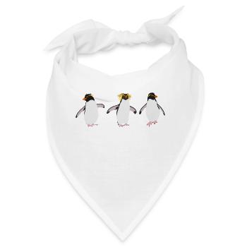 Pinguine Rockspringen (Trio) - Bandana - Weiß - Vorne