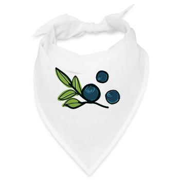 Bilbeeren Frucht - Bandana - Weiß - Vorne