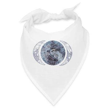 Phasen des Mondes - Bandana - Weiß - Vorne