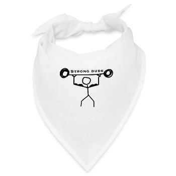 training Muskeln - Bandana - Weiß - Vorne
