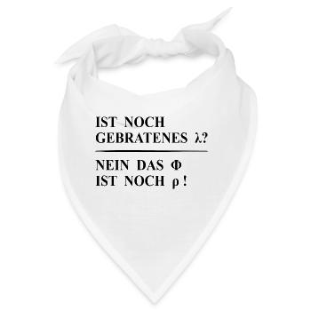 Lustiger Spruch - Physik - Mathe - Chemie - Bandana - Weiß - Vorne