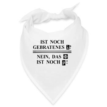 Lustiger Spruch - Physik - Mathe - Chemie - Bandana - Weiß - Vorne