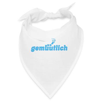 gemütlich - Bandana - Weiß - Vorne
