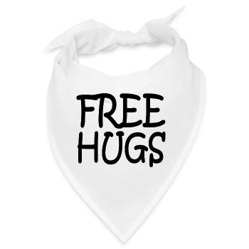 Free hugs - Bandana - Weiß - Vorne