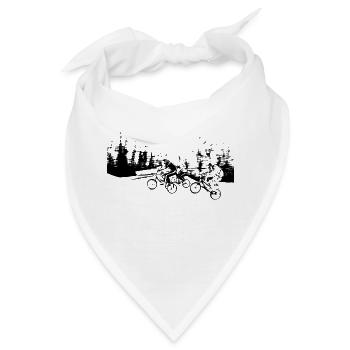 bmx racer - Bandana - Weiß - Vorne