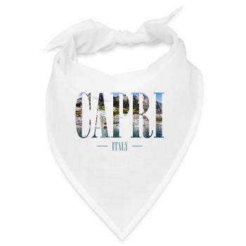 Capri Urlaub mit Strand, Skyline Insel - Bandana - Weiß - Vorne