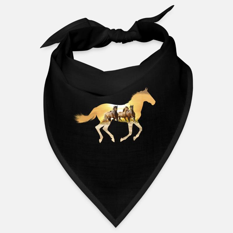 Pferd in der Dämmerung Bandana