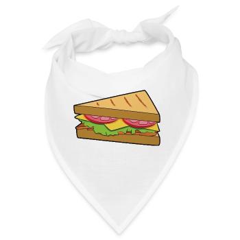 Sandwich - Bandana - Weiß - Vorne