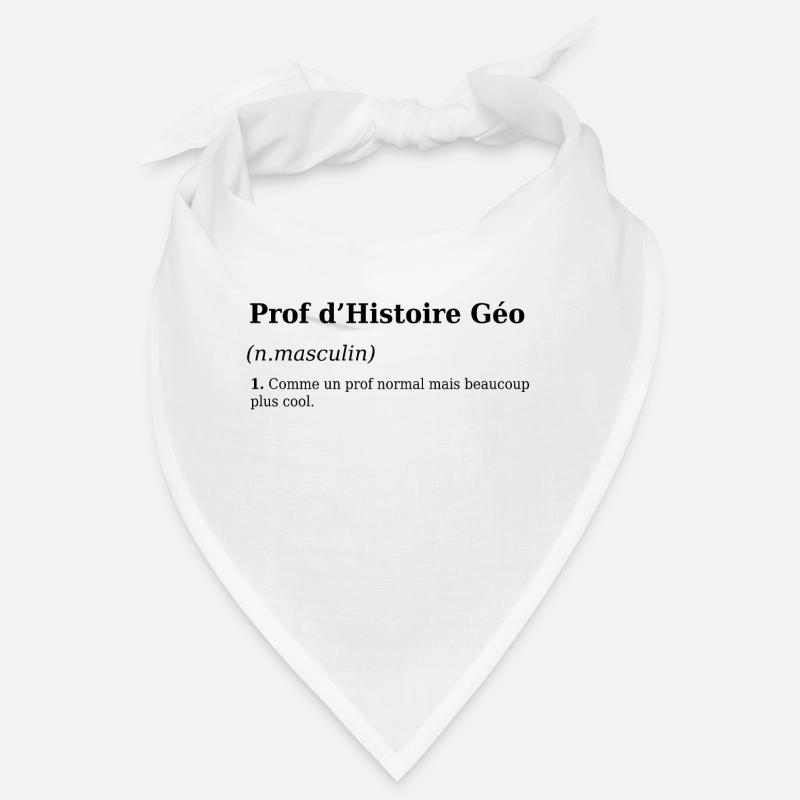 Définition Enseignant Histoire Geo Bandana