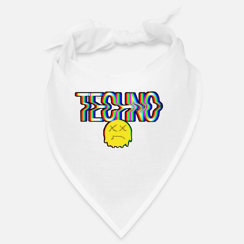 Techno - Bandana - Weiß