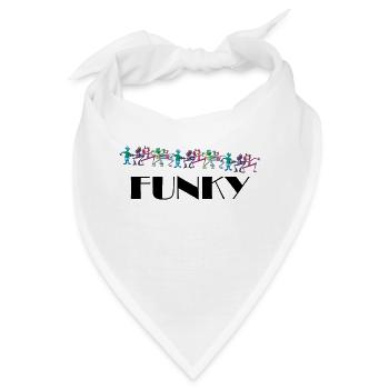 unkonventionell funky - Bandana - Weiß - Vorne