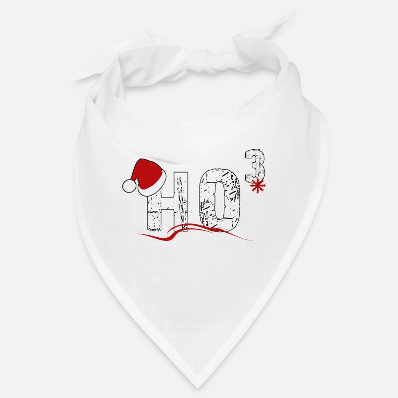 HO HO HO - Bandana - blanc