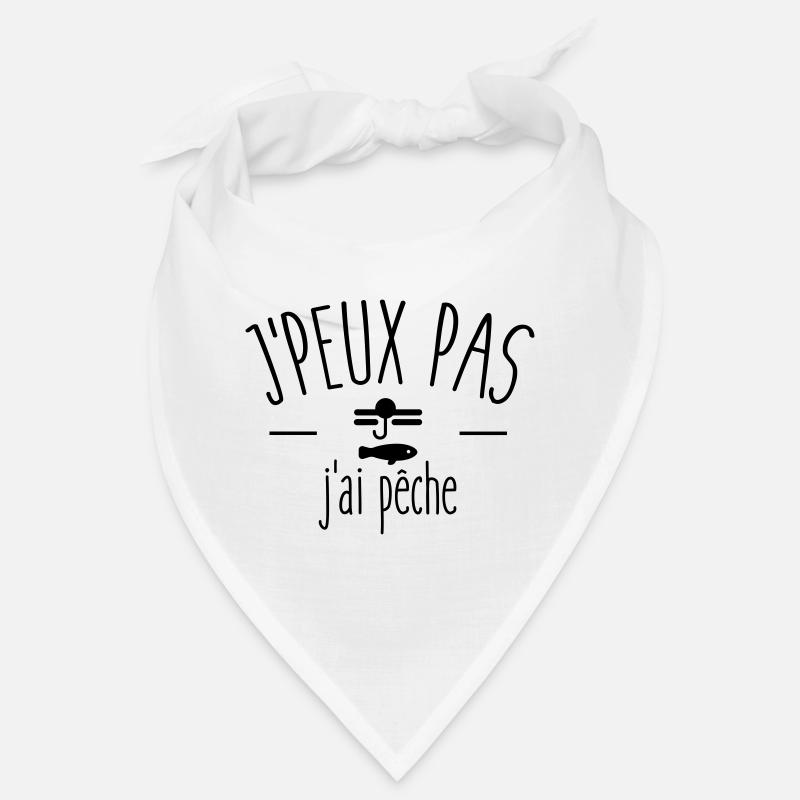 Je peux pas j ai pêche - Bandana - blanc