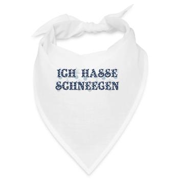 Schneegen / Schnee-Regen - Bandana - Weiß - Vorne