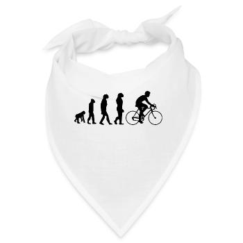 Evolution des Radsports - Bandana - Weiß - Vorne