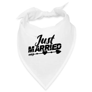 just married - Bandana - Weiß - Vorne