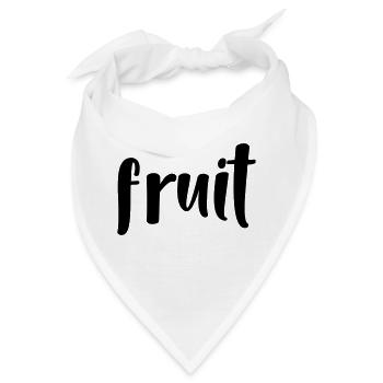 Obst - Bandana - Weiß - Vorne