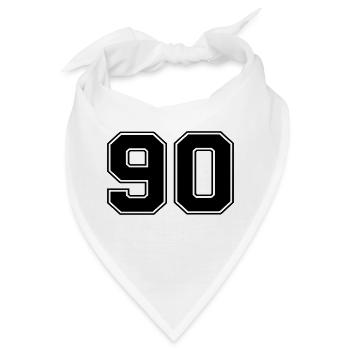 90 - Bandana - Weiß - Vorne