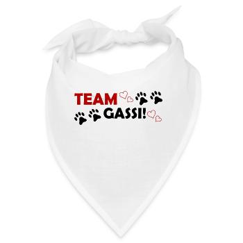 Team Gassi - Bandana - Weiß - Vorne